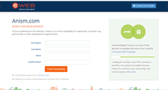 Desktop Screenshot of anism.com
